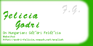 felicia godri business card